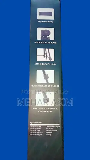 Professional Photography Tripod with Adjustable Height