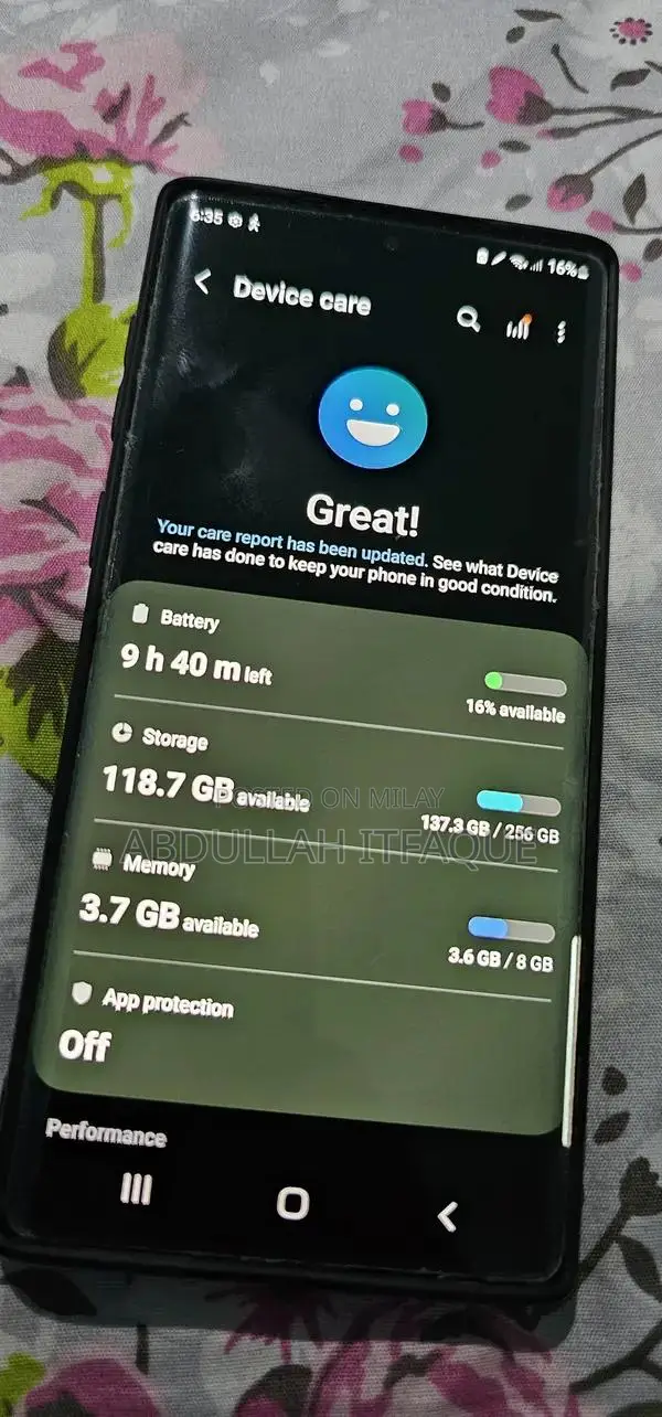 note 10 8/256 dual physical pta approved