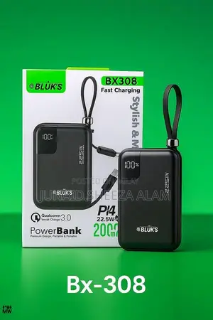 High Capacity Portable Charger with Multi-Port Connectivity