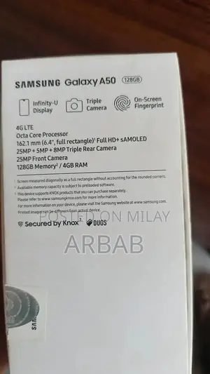 Galaxy A50 Smartphone - 4GB RAM, 128GB Storage, Premium Midrange Devic