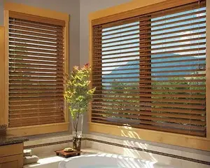 Wooden Blinds and Roller Blinds - Interior Window Treatments