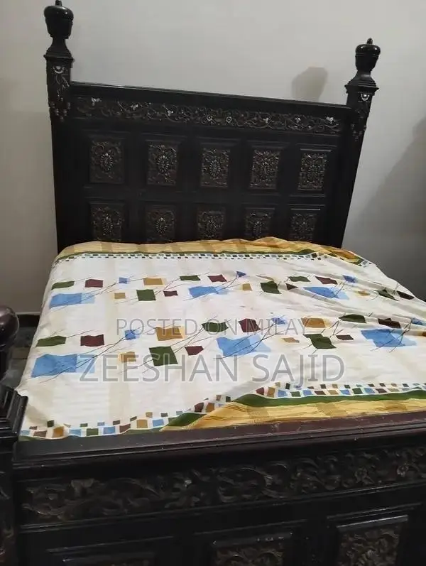 Wooden bed