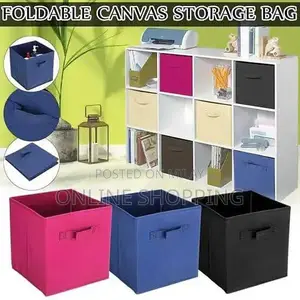 Photo - Decorative Cube Storage Boxes - Set of 3
