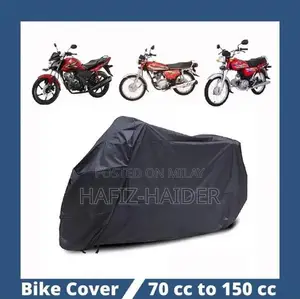 Photo - Waterproof Motorcycle Cover for 100-125cc Bikes - Black Parachute Mate