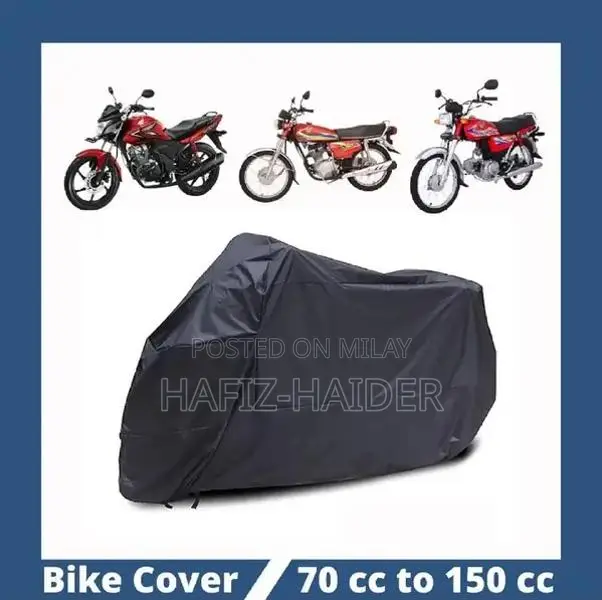 Waterproof Motorcycle Cover for 100-125cc Bikes - Black Parachute Mate