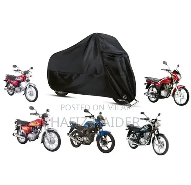 Waterproof Motorcycle Cover for 100-125cc Bikes - Black Parachute Mate