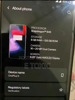 OnePlus 6 128 GB Black