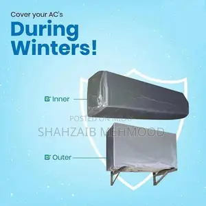 Cotton AC Covers Set - Indoor and Outdoor Protection