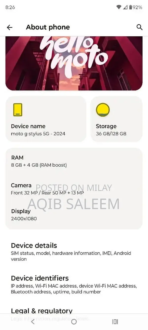 Moto G Stylus 5G Smartphone with High-Performance Camera