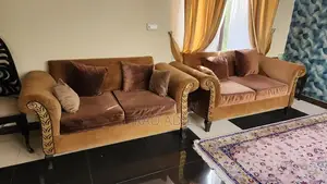 8 Seater 3 2 2 1 Brown Poshish Solid Sofa Set