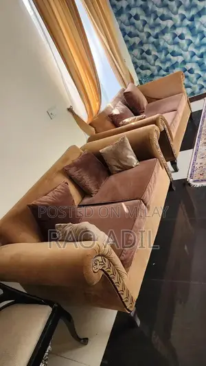 8 Seater 3 2 2 1 Brown Poshish Solid Sofa Set