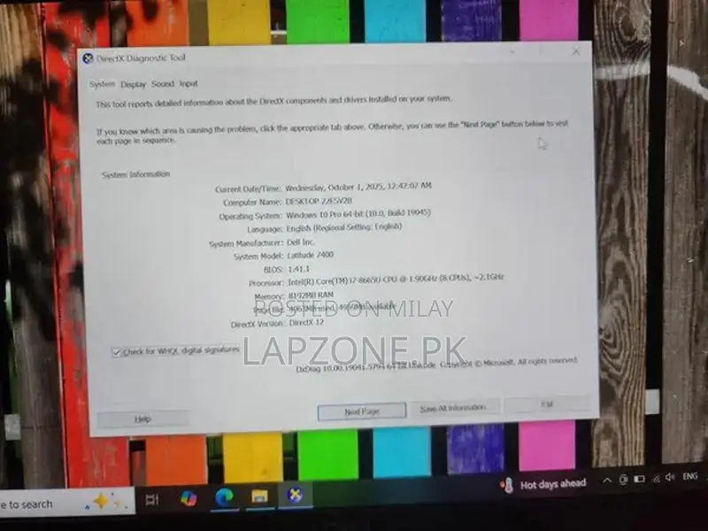 Dell Latitude 14 7400 Business Laptop - 8th Gen Core i7