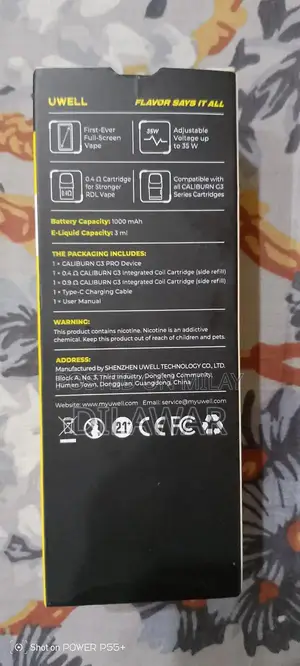 Uwell Caliburn G3 Pro Pod Vaping System with Extra Coil