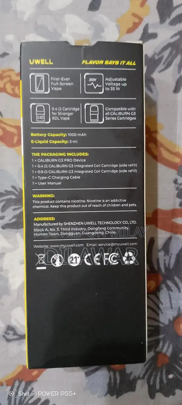 Uwell Caliburn G3 Pro Pod Vaping System with Extra Coil