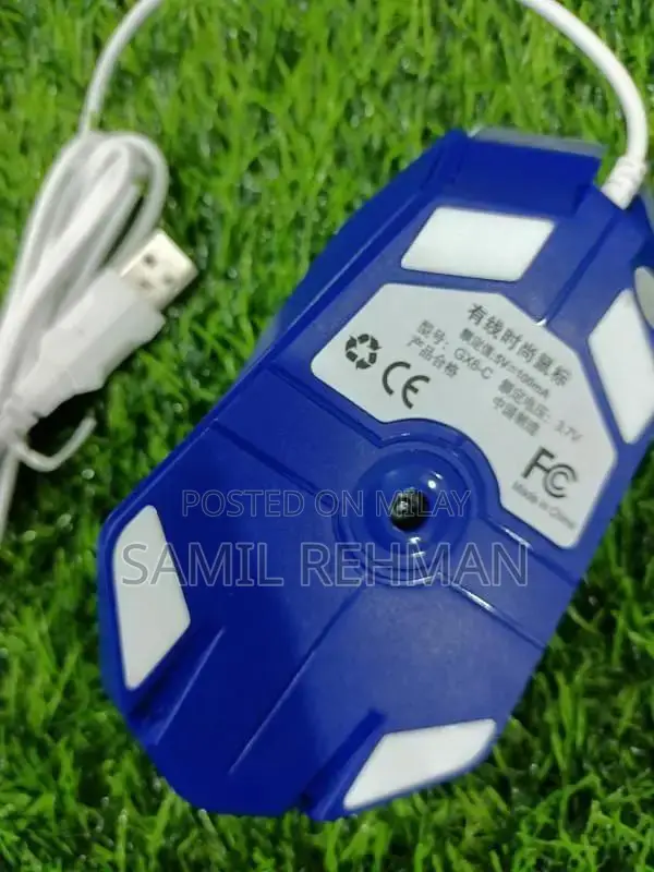 RGB Gaming Mouse - White Ergonomic ABS Plastic Design