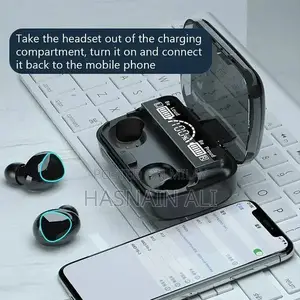 M10 Wireless Bluetooth Earbuds - Compact Plastic Design