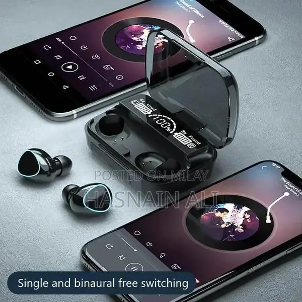 M10 Wireless Bluetooth Earbuds - Compact Plastic Design