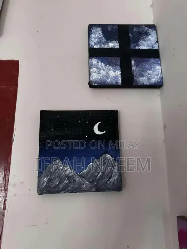 landscape painting + Calligraphy Paintings