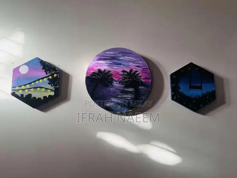 landscape painting + Calligraphy Paintings