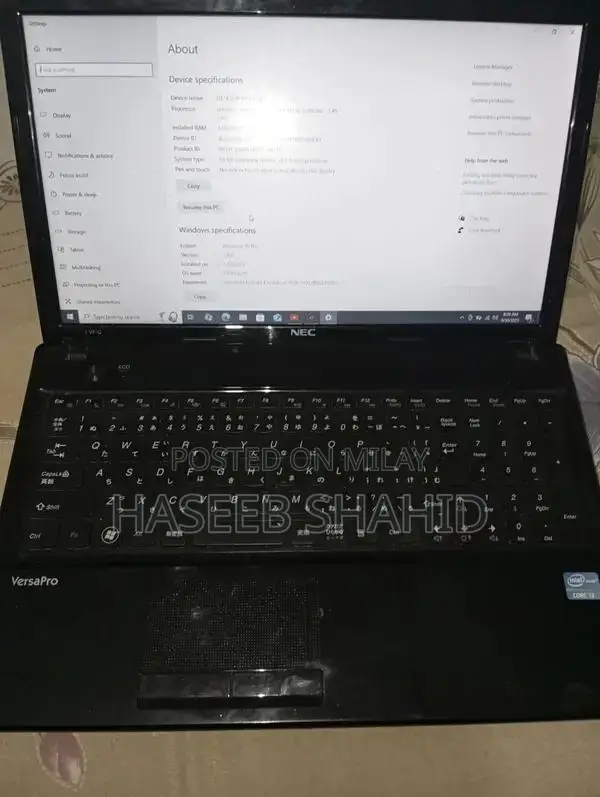 NEC VersaPro Business Laptop Core i3 15.6" Windows 10 Pro