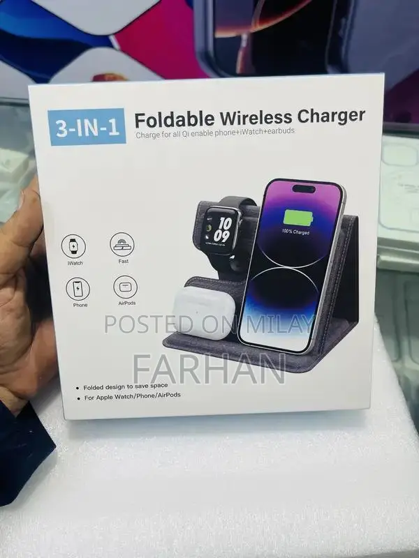 Foldable 3 in 1 Magsafe Wireless Charger Qi 2 Super Fast