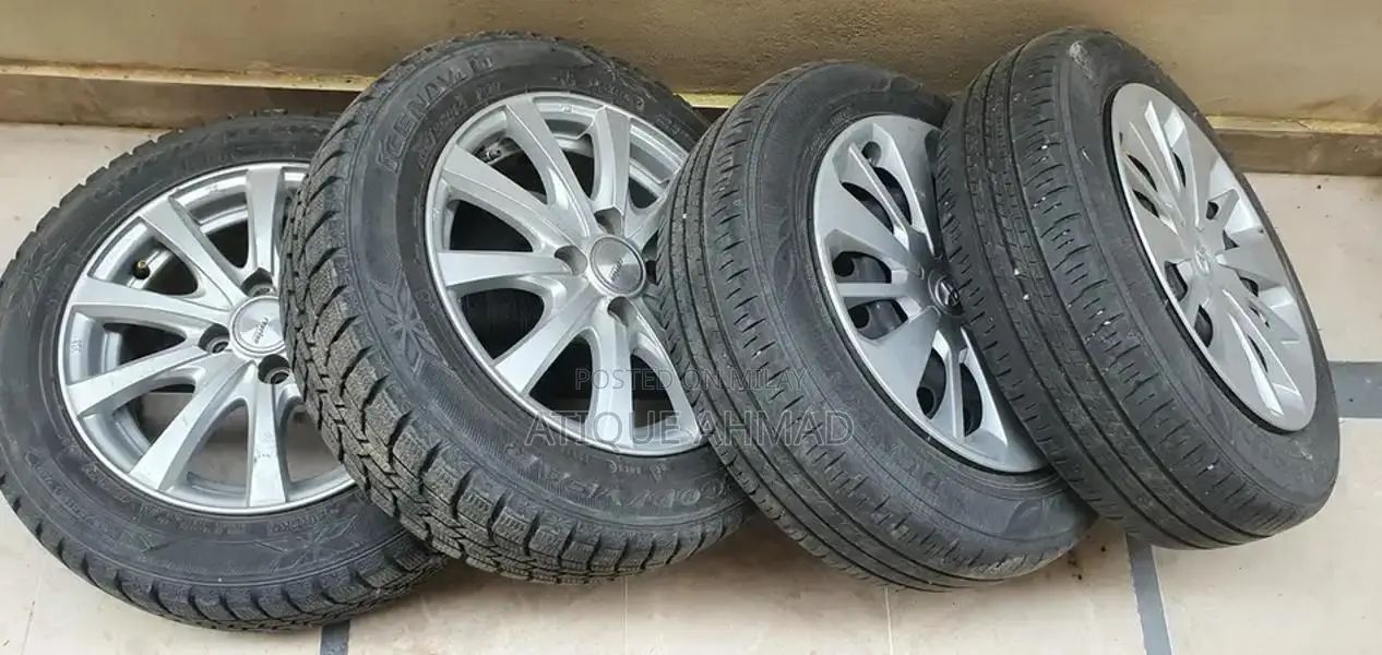 14 inch tyres. set of 4 with alloy rims