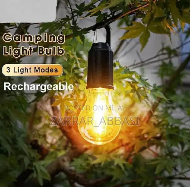 Portable Rechargeable LED Camping Light with Type-C Charging