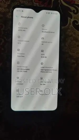 OPPO A91 256GB In Display Fingerprint