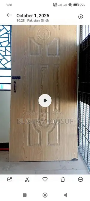 Photo - wooden door  and  window