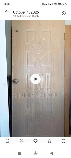 wooden door  and  window