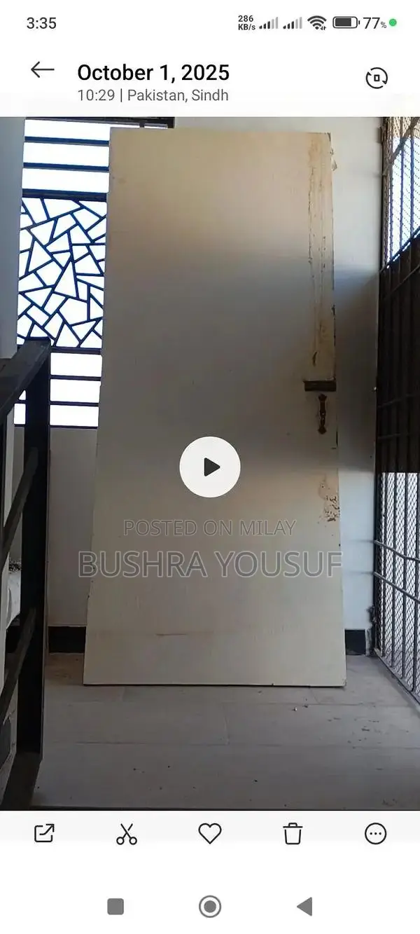 wooden door  and  window