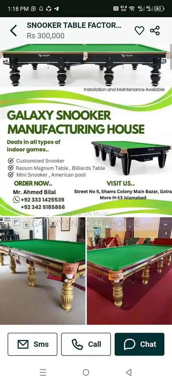 Professional Snooker Table - High-Quality Indoor Gaming Equipment