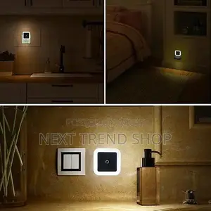 Compact LED Night Light with Type-C Charging and Light Sensor