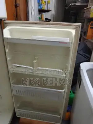 National Medium Off-White No-Frost Refrigerator with Freezer