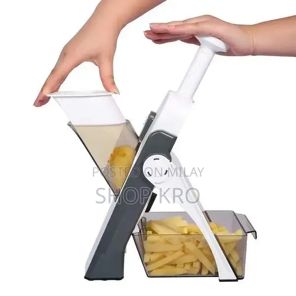 5-in-1 Vegetable and Fruit Slicer with 6 Interchangeable Blades