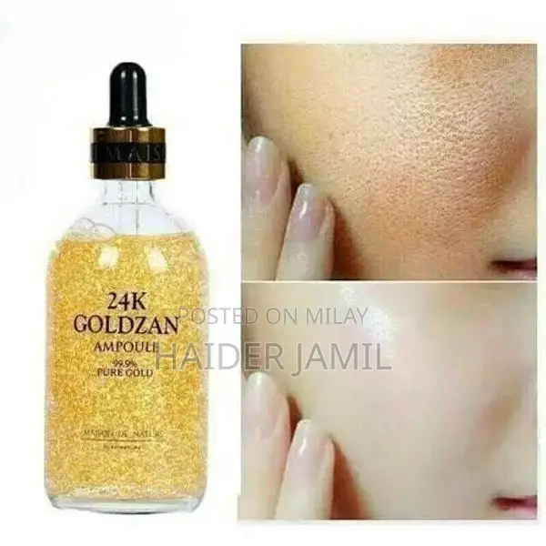 24K Gold Anti-Aging Serum for Skin Brightening and Dark Spot Removal
