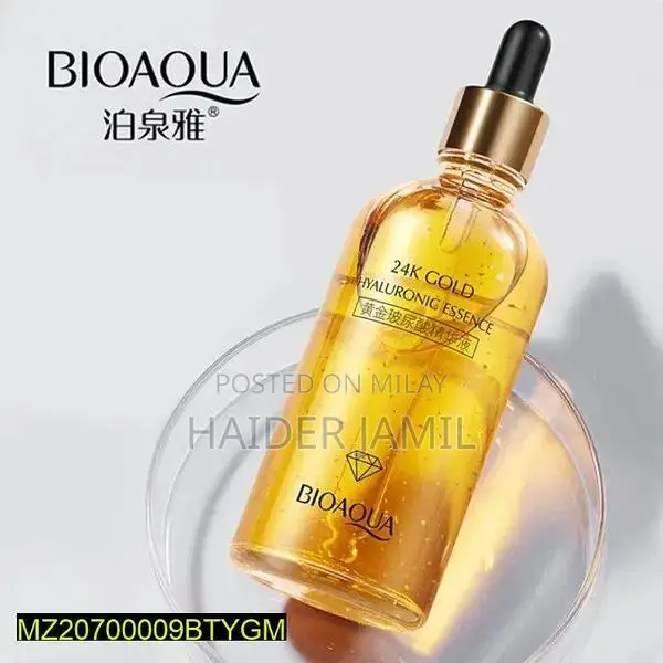 24K Gold Anti-Aging Serum for Skin Brightening and Dark Spot Removal