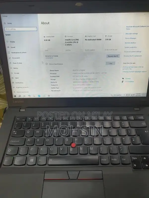 Lenovo ThinkPad laptop