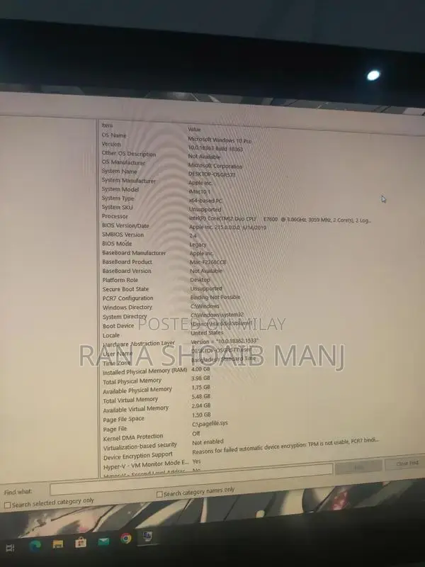 All in one PC iMac 2010 Model