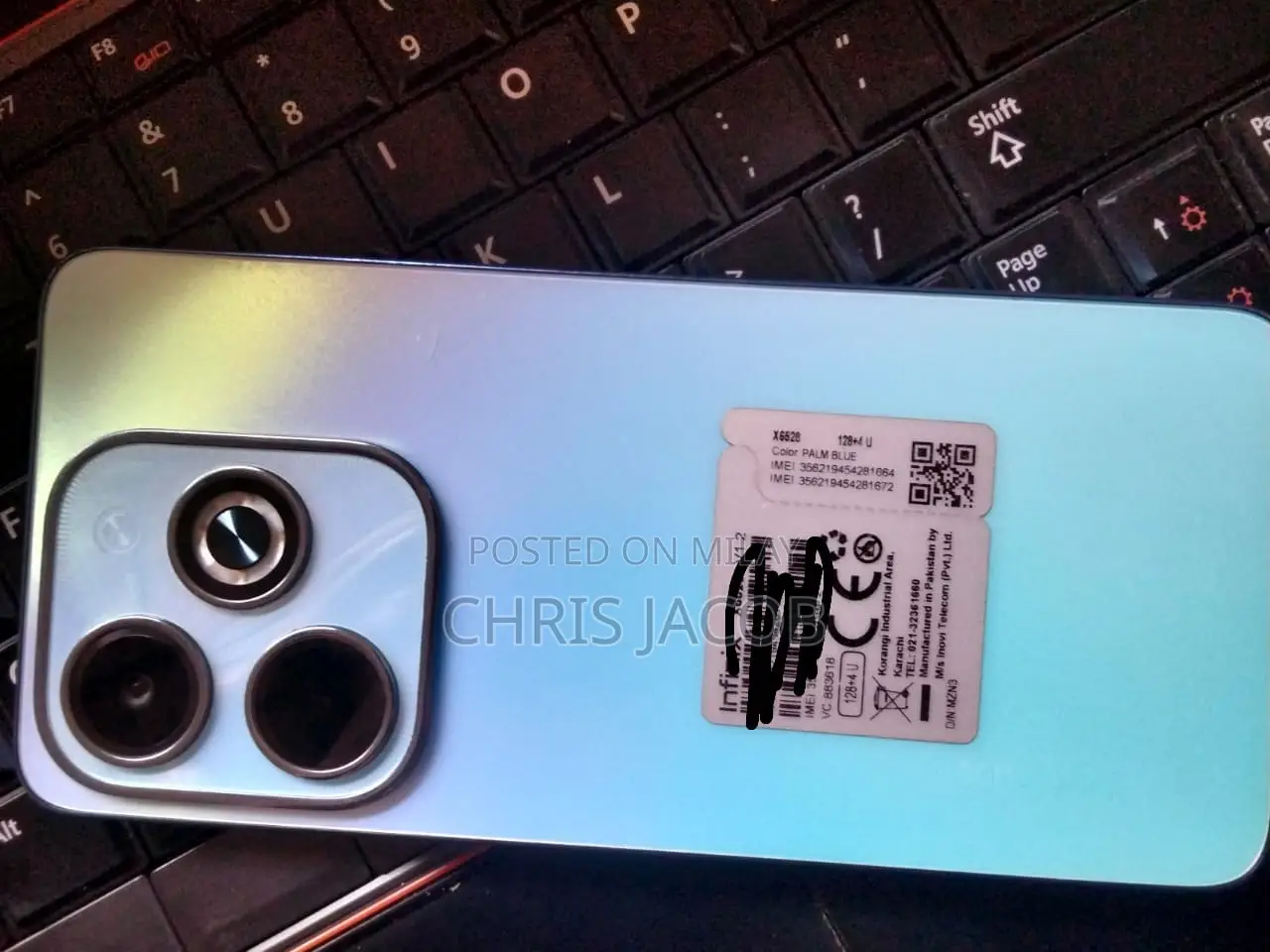 New Infinix Hot 40i 128 GB Blue