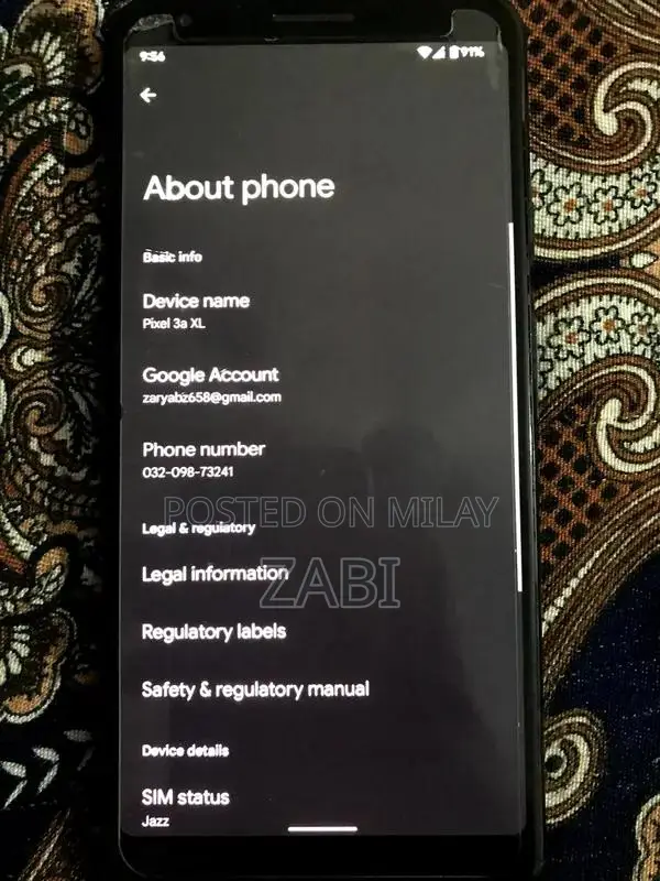 Google pixel 3a xl pta