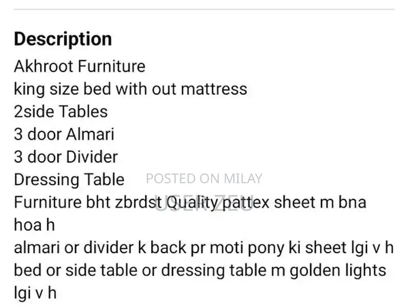 Wallnut Bed Room set