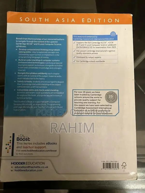 Cambridge IGCSE and O Level Computer Science Textbook