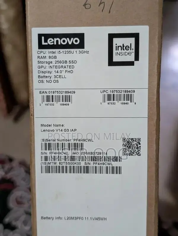Lenovo V14 Business Laptop Core i5 12th Gen