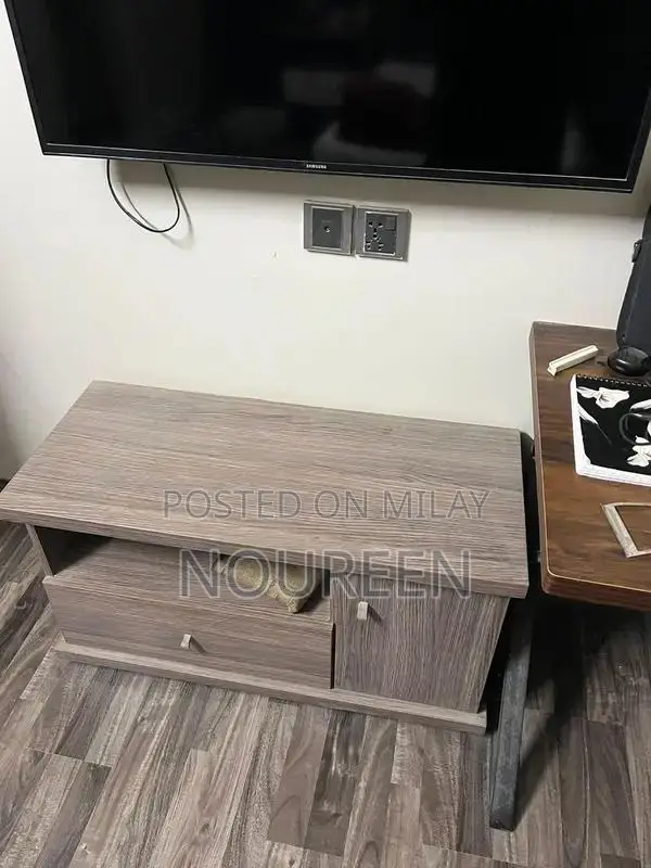 Dining Set with Table, 5 Chairs, Dresser, and TV Trolley