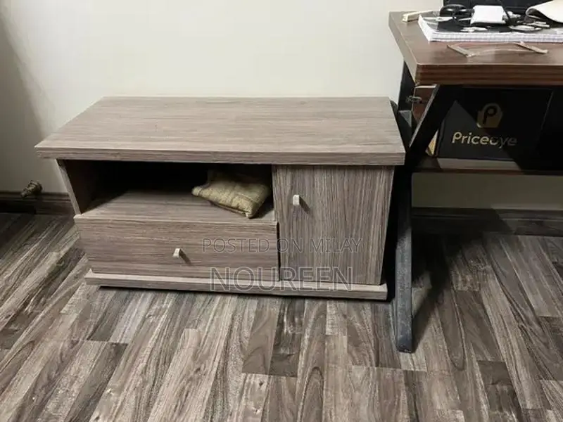 Dining Set with Table, 5 Chairs, Dresser, and TV Trolley