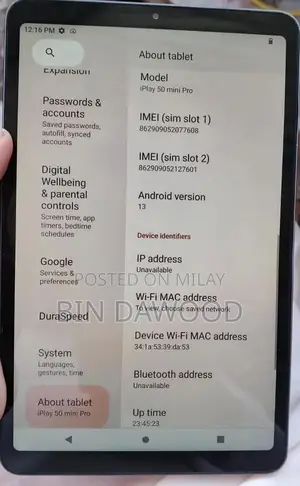 8-Inch Android Tablet with Dual SIM and Face Unlock