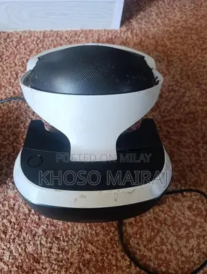 Photo - PlayStation VR Headset - Complete Setup with Cables and Connectors