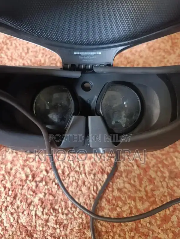 PlayStation VR Headset - Complete Setup with Cables and Connectors