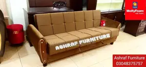 Convertible L-Shape Sofa Bed with Molty Foam